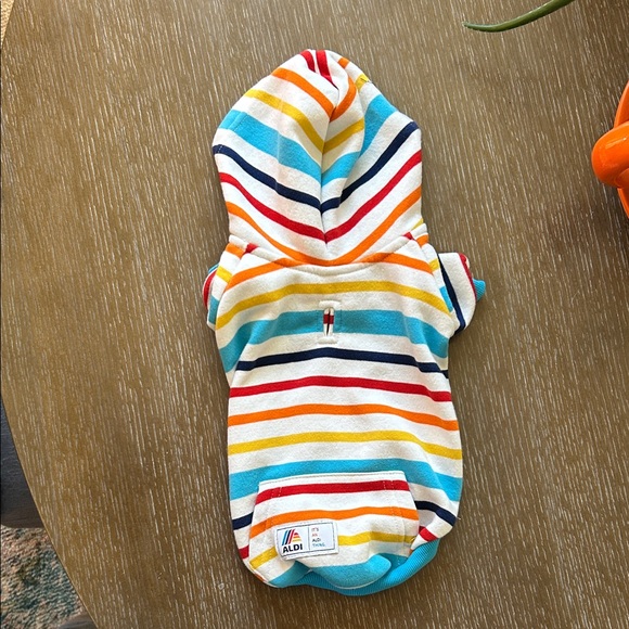 Aldi Other - Colorful Striped Pet Hoodie